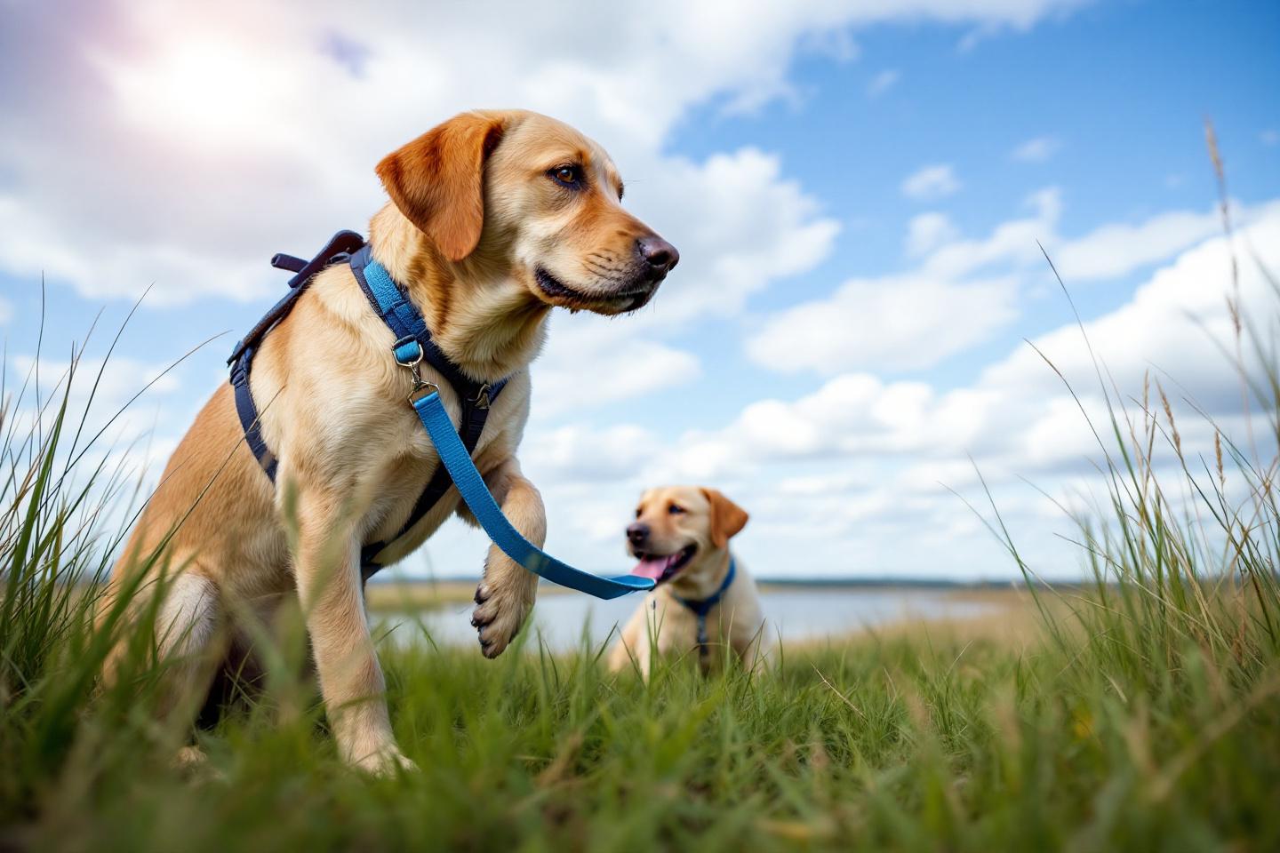 Canicross med labrador