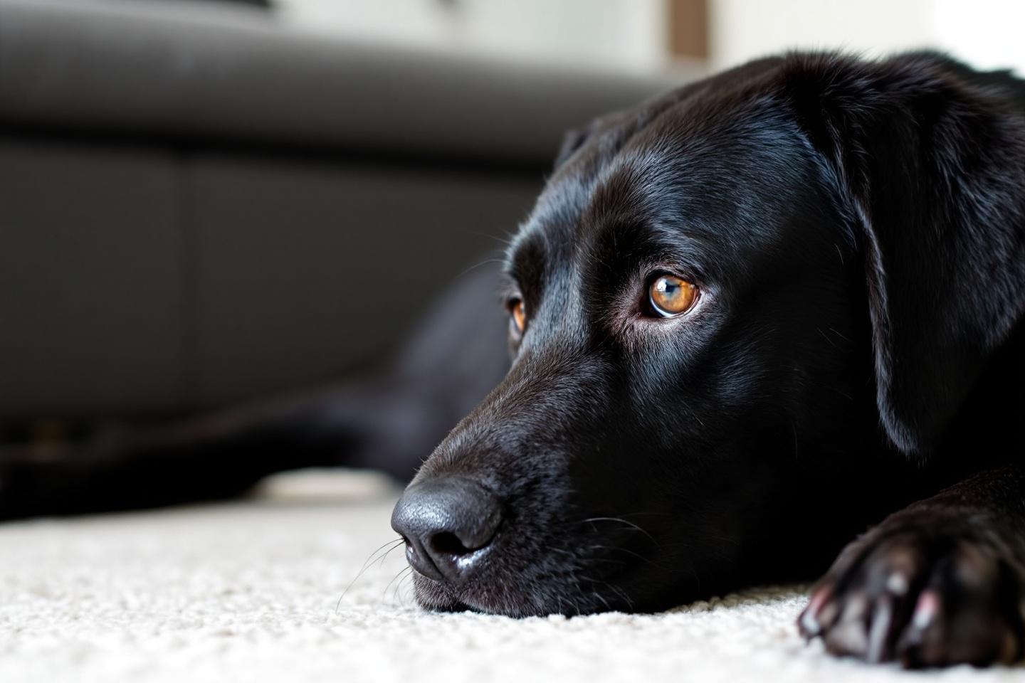 Päls- och hudvård för äldre labrador