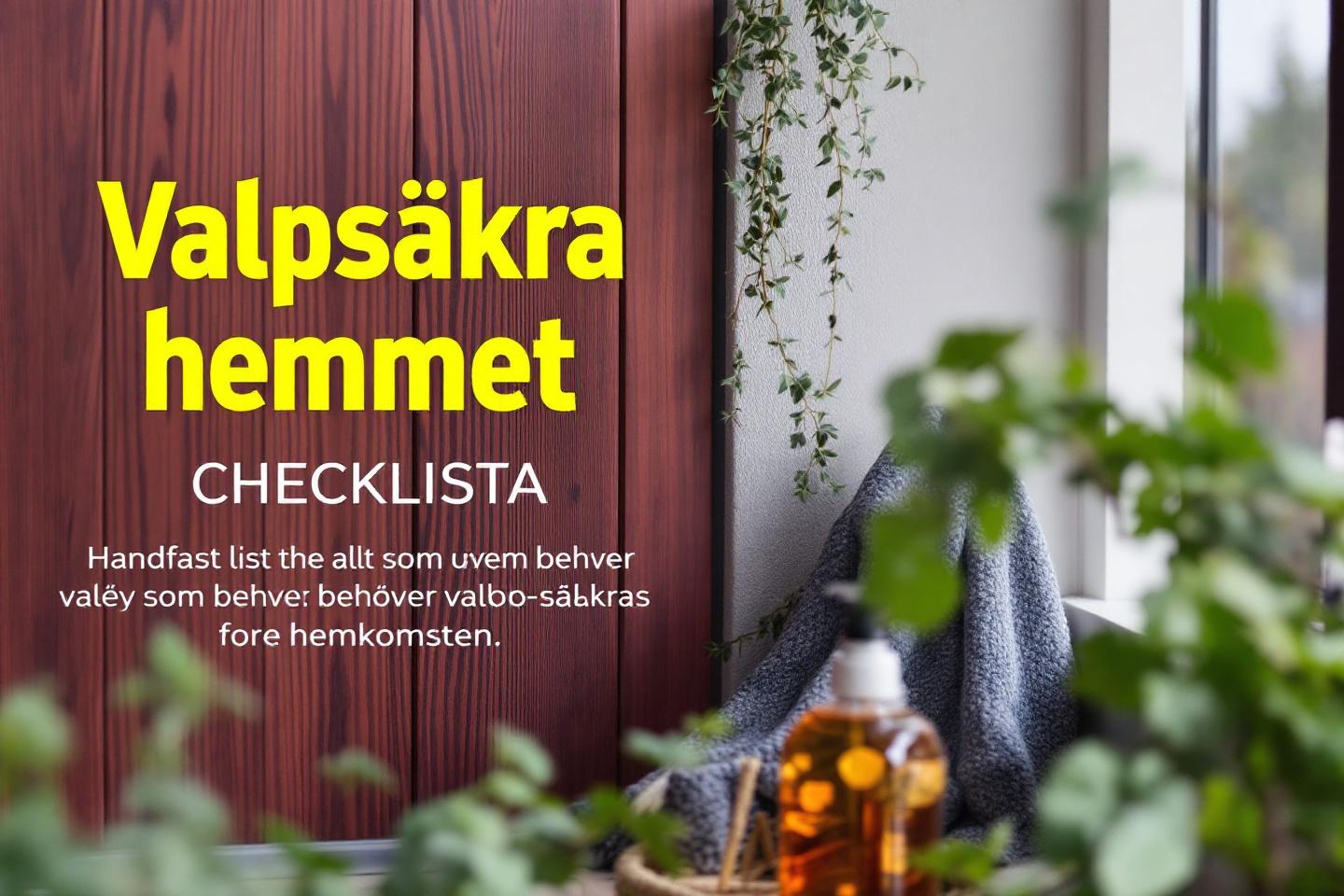 Valpsäkra hemmet: checklista