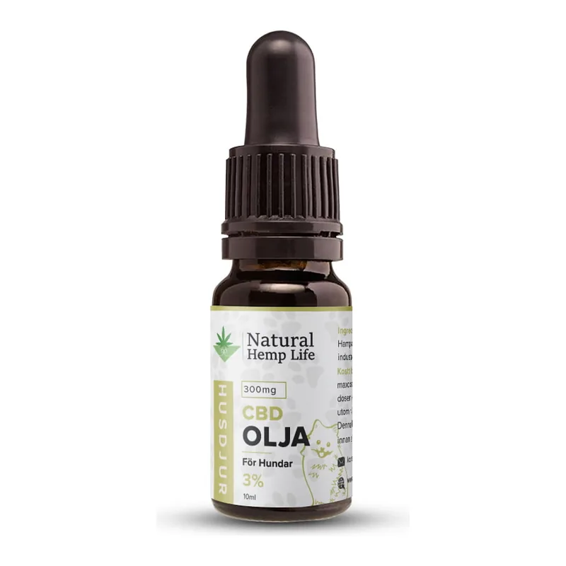 Natural Hemp Life CBD-olja 3 % för hundar, kyckling, 10 ml