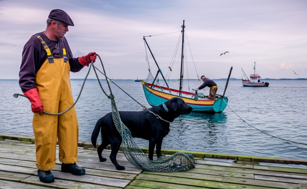 Labrador retriever i historisk miljö