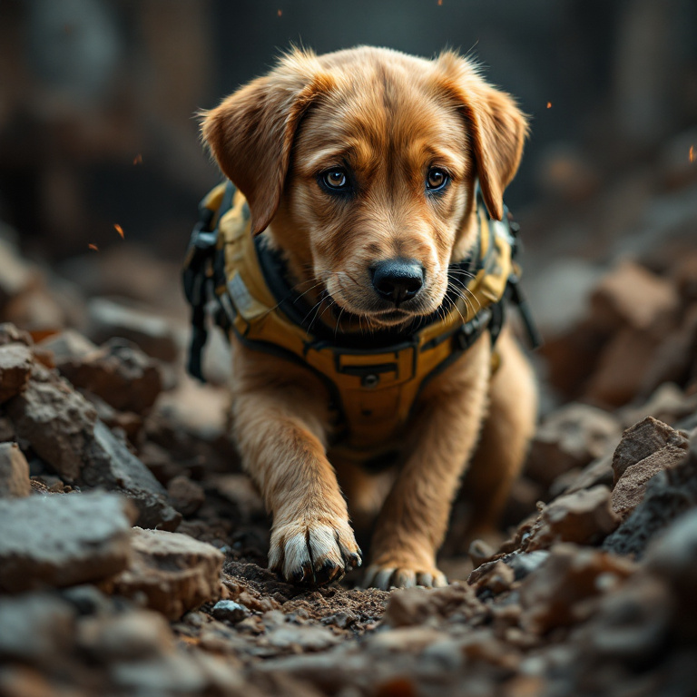 Labrador i sök- och räddningsarbete